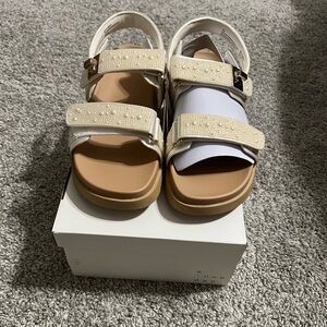 a new day foot bed sandals NO offers